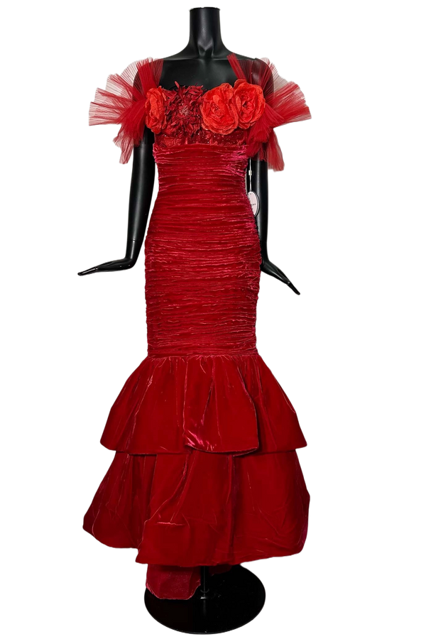 Crimson Rose Elegance Gown