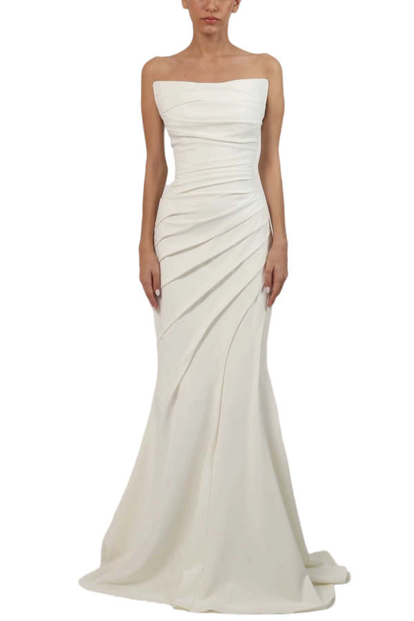 Strapless Draped Gown